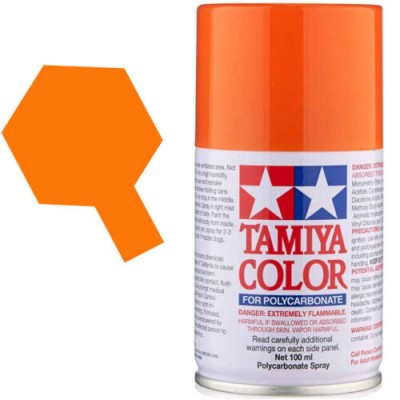 PS-62 PURE ORANGE - 100ml Spray Can ( for R/C transparent polycarbonate bodies ) - TAMIYA